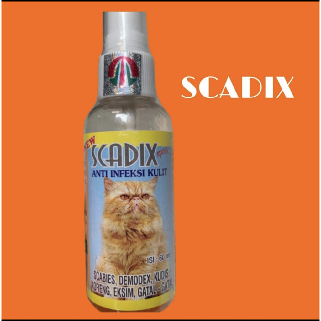 Obat Semprot Infeksi Kulit Kucing SCADIX Jamur Gatal Demodex Scabies