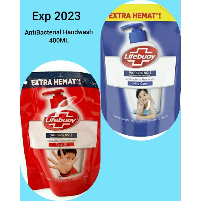 LIFEBUOY Antibacterial Handwash Mild Care&amp;Total 10 (SABUN CUCI TANGAN) 220 - 400ML