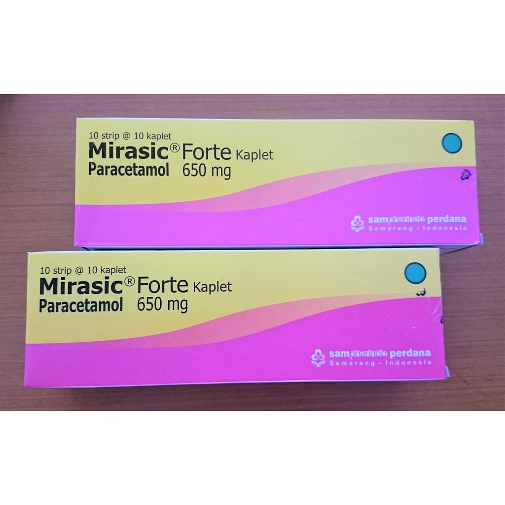 Mirasic Forte Paracetamol 650 mg Box 100 Kaplet