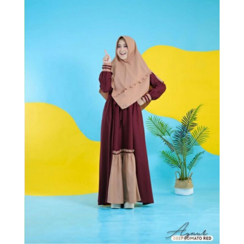 AYNUR SET/Fashion Muslim Wanita/Gamis Syari/Gamis Set/Gamis Muslim / VerraGallery