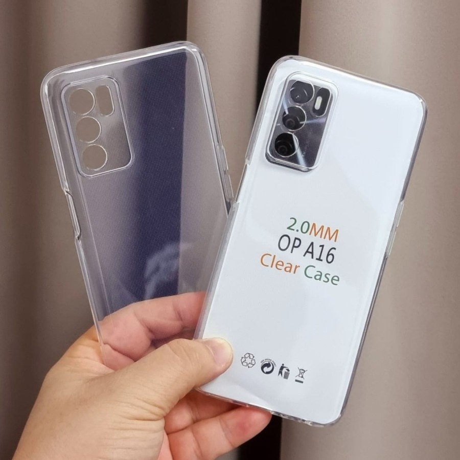 OPPO A16E A55 A76 A95 A16 A15 A15S RENO 3 RENO 3 PRO CASE SOFTCASE HD BENING 2mm CLEAR TPU TRANSPARAN SILIKON KARET SOFT CASING COVER