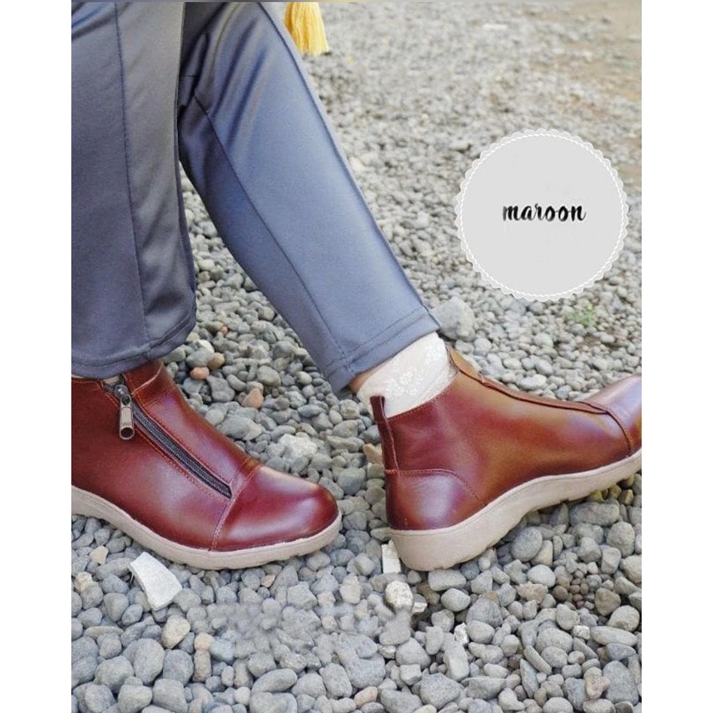 Sepatu boots wanita Haifa Boots wanita Korea Murah Premium Quality Original etnik shoes