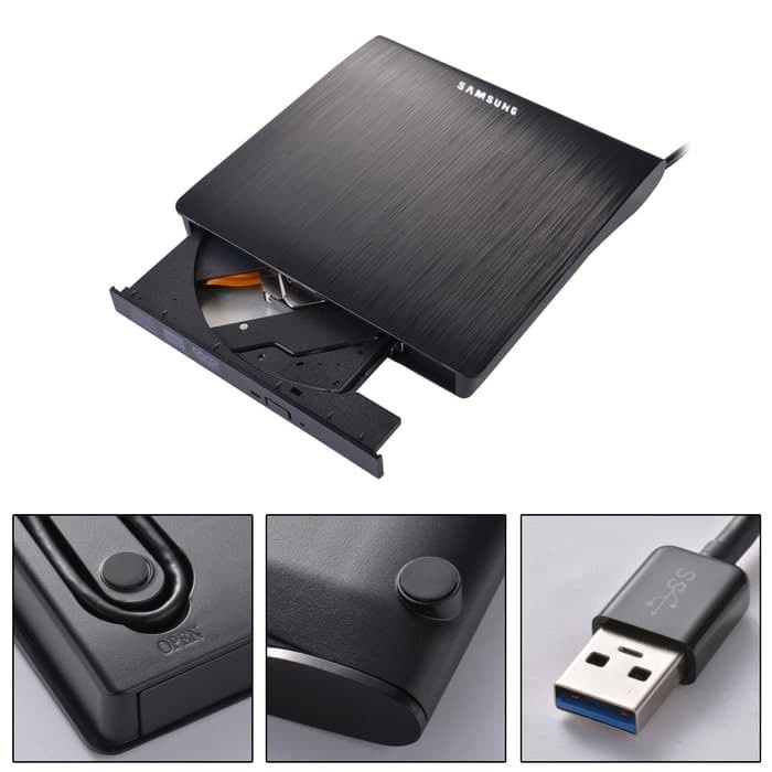 DVD RW CD External SAMSUNG USB 3.0 Pembaca Writer Drive Burner Player 3.0