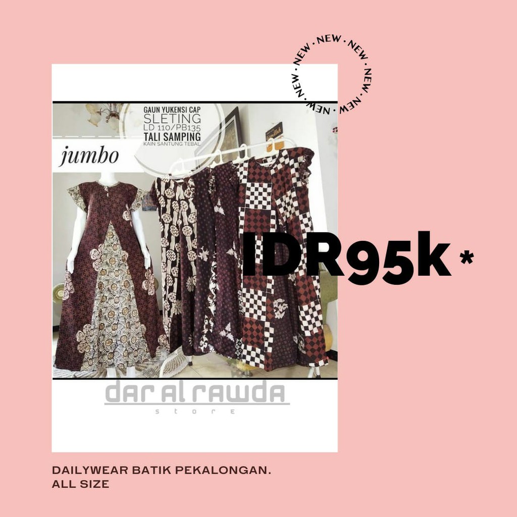 Dress Batik Sukaini Pekalongan Ibu Menyusui