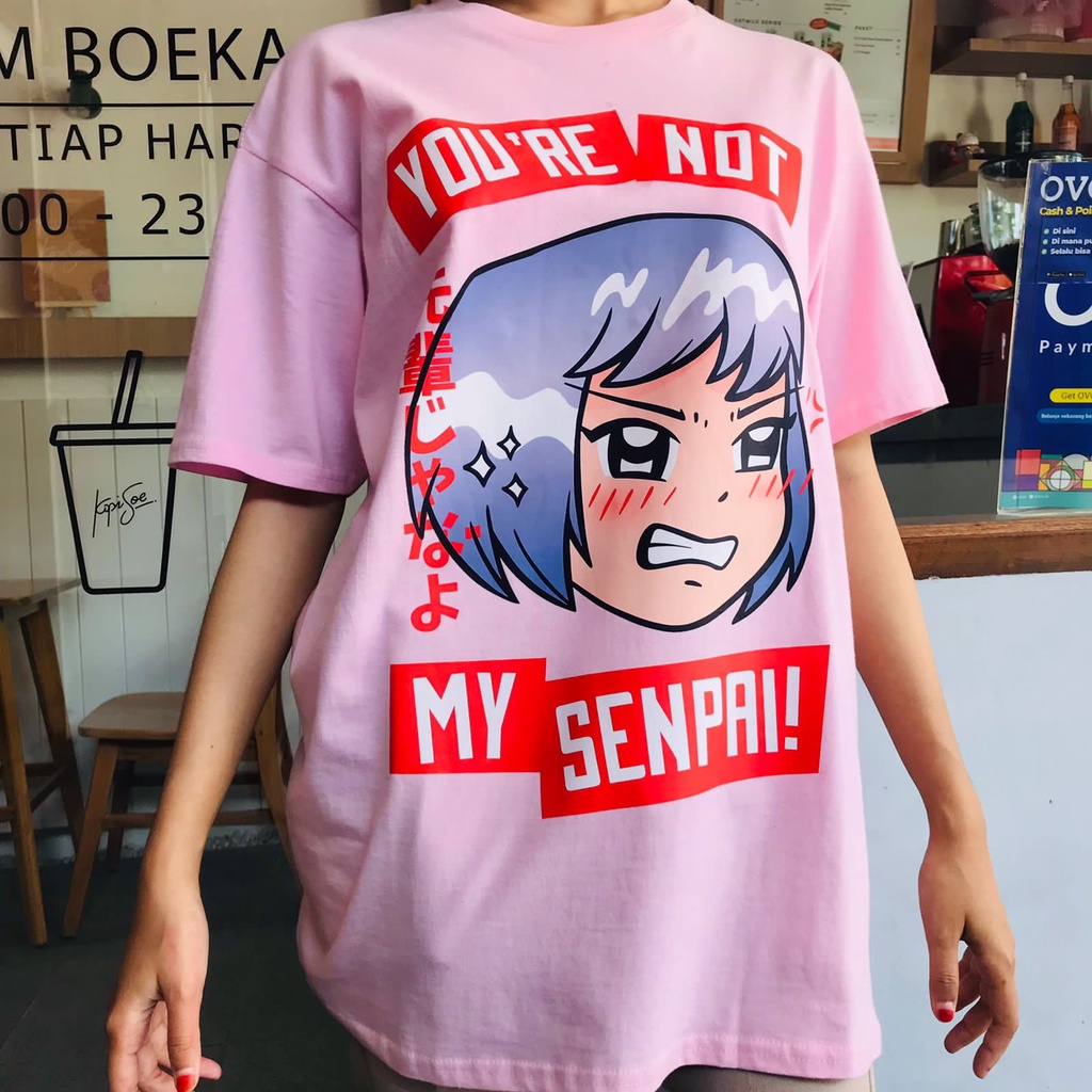 Tshirt Kawaii You Are Not My Senpai Chibi Girl Japan