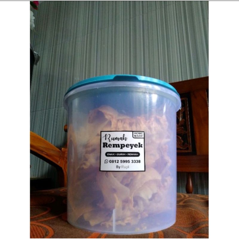 

Peyek kemasan toples 5lt(Varian Rasa)