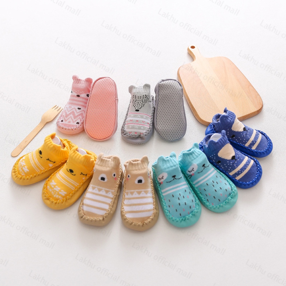 Lakhu sepatu bayi prewalker/sepatu kaos kaki bayi karet prewalker/sepatu baby prewalker