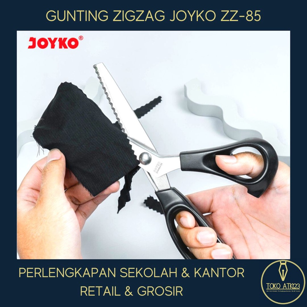 Gunting Kertas Stainless Steel / Stationary Scissors Joyko ZZ-85