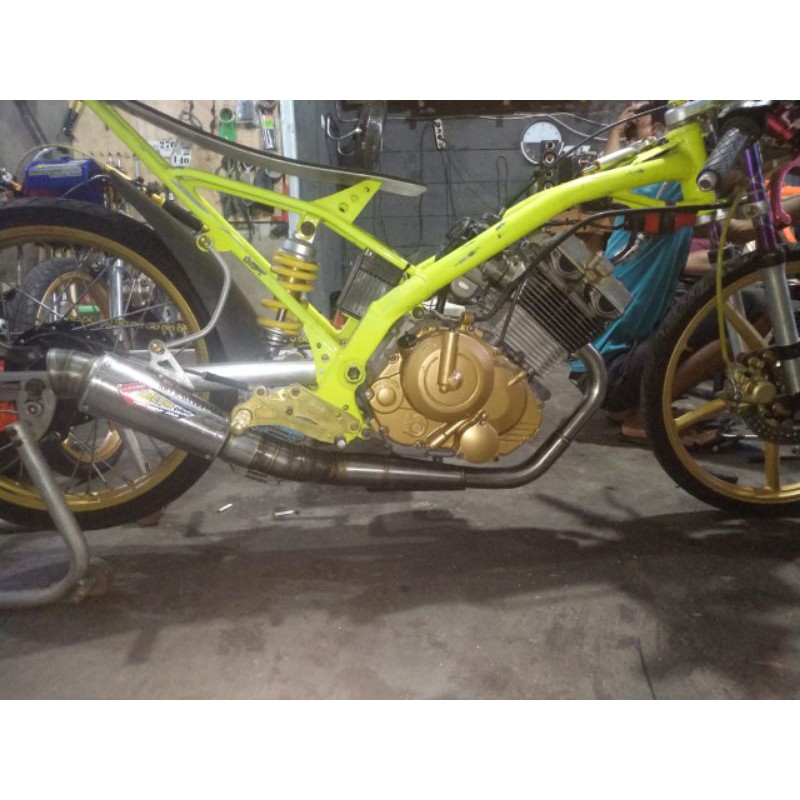 Knalpot CREAMPIE Fu 200cc ex lurus &amp; ex sampinh