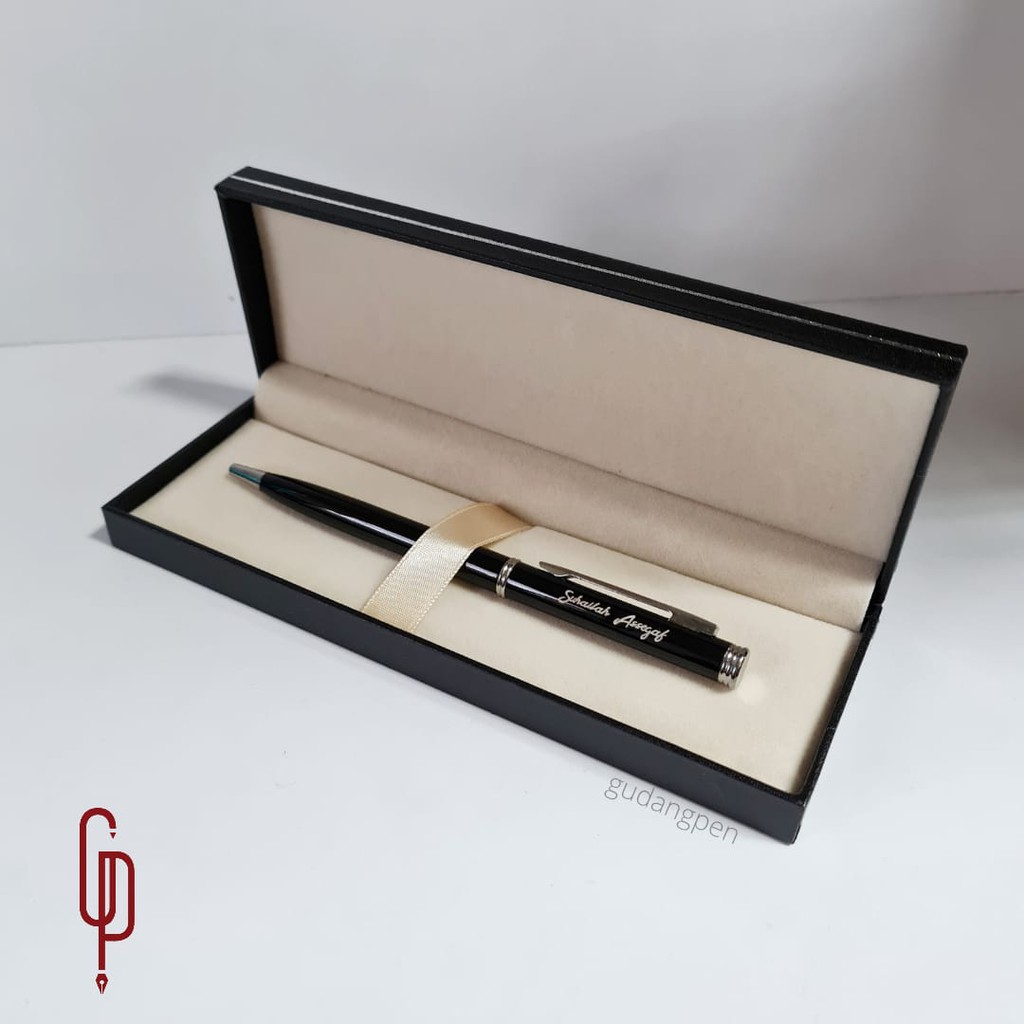 

Custom Nama + Pulpen Metal Paku Medium dengan kotak ekslusif beludru