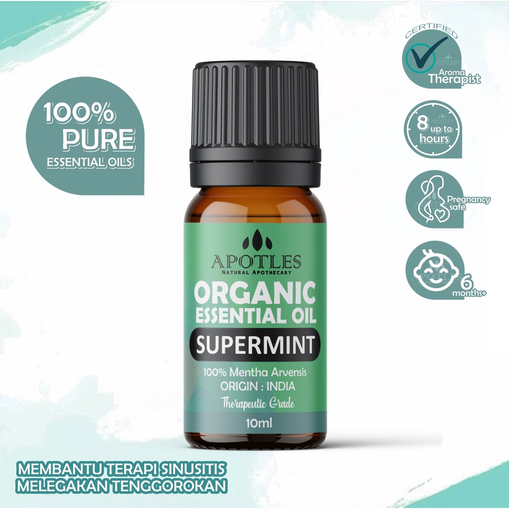 Supermint Menthol Essential Oil - Minyak Aromaterapi Menthol 10ml