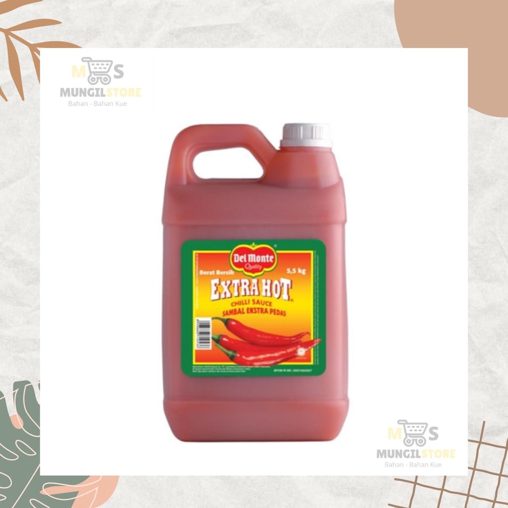 

Del Monte Extra Hot Chilli Sauce 5,5 kg Kemasan Jerigen