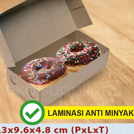 

➮ Dus Box Donat KRAFT COKLAT -ISI 2 (50PC) ✧