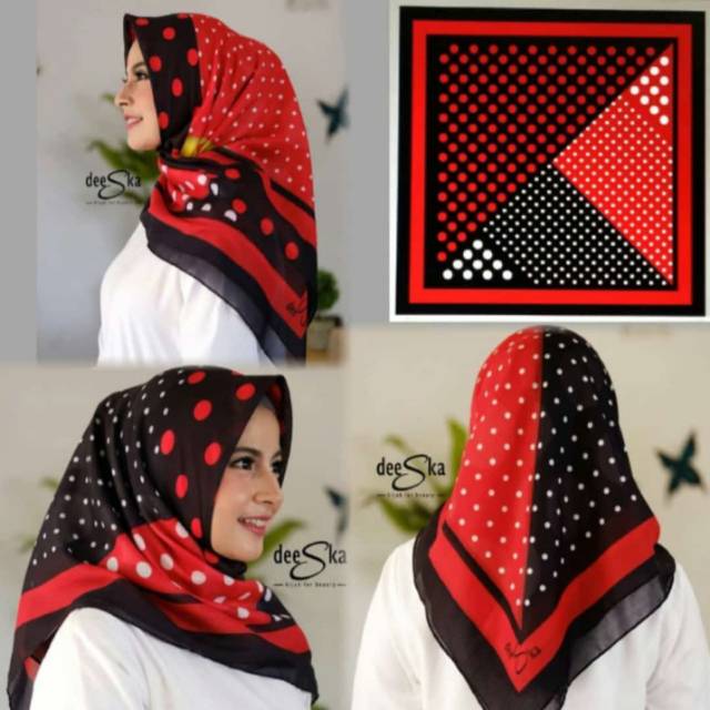 Hijab segiempat motif deenay kw