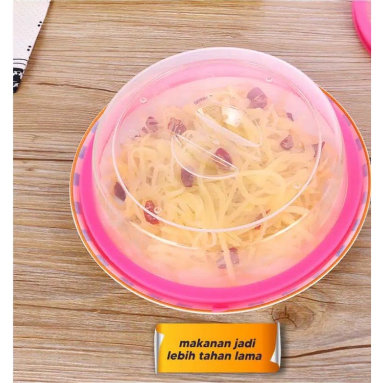 COD PENUTUP MAKANAN PIRING PINK Microwave Kulkas