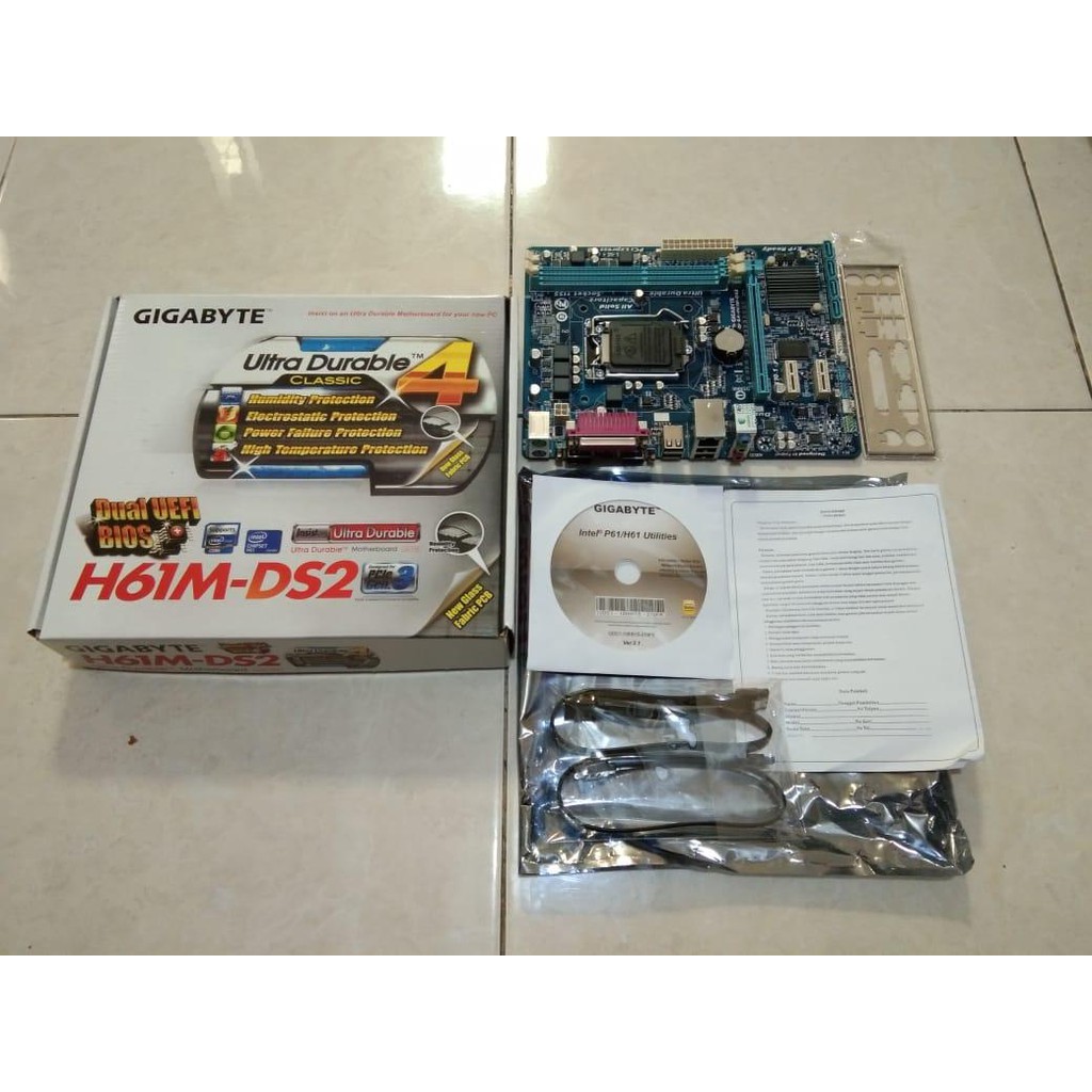 MOTHERBOARD GIGABYTE H61M-DS2 DDR3 1155