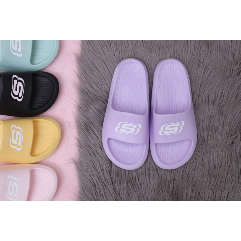 Sendal Slide Wanita Sandal Selop Skechers Wanita Sandal Wanita Terbaru Sandal Slip on Sketcher Model Korea Sketcher Selop Murah