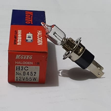 Bohlam Balon lampu H3C import Jepang Koito Original 12v 55w