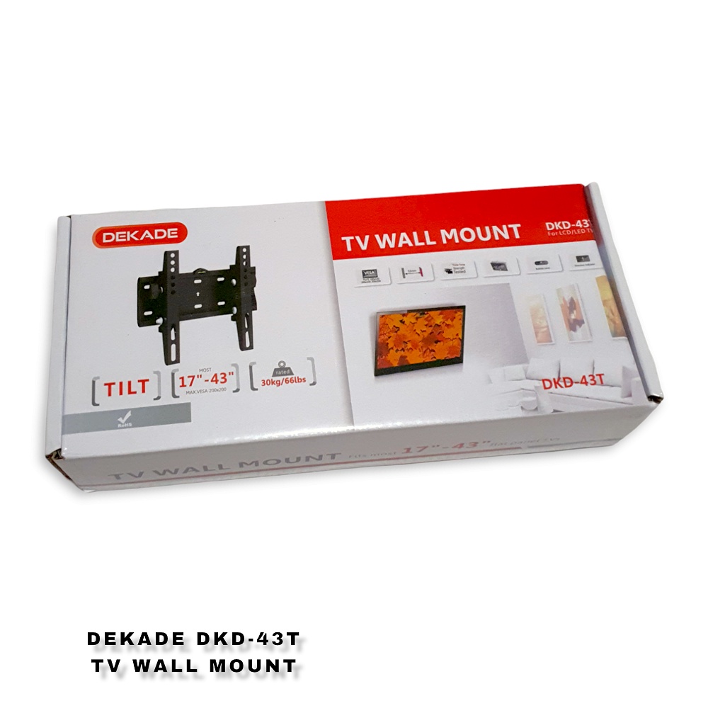 BRAKET TV TILT 17-43 DEKADE DKD-43T BRACKET BREKET TV