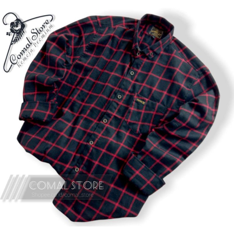 Kemeja Flanel Pria Distro Lengan Panjang Baju Atasan Wanita Kemeja Pria Kemeja-F1