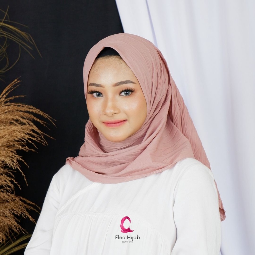 ZAFRON PASHMINA PLISKET PADI FULL / HIJAB PASHMINA PADI PLISKET FULL