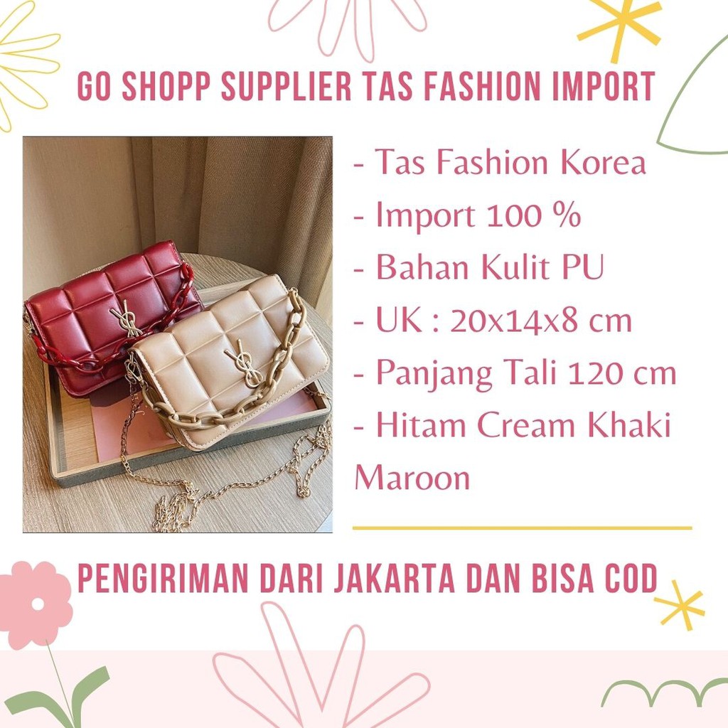 Tas Fashion Wanita Import - Tas Fashion Korea Import Terbaru 2021 - Tas Slempang Wanita [SL61]