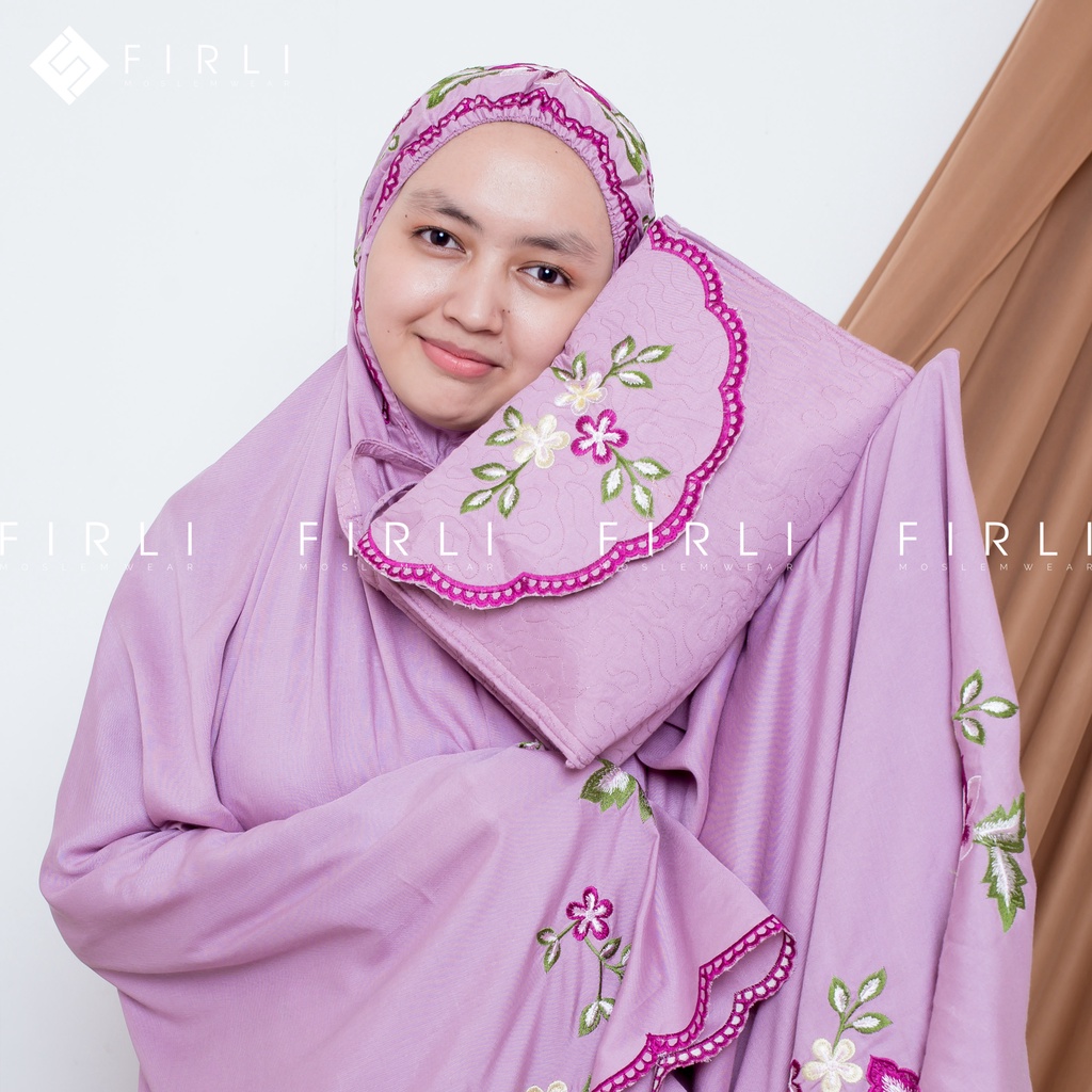 Mukena Dewasa Motif Bordir Katun Rayon Jumbo