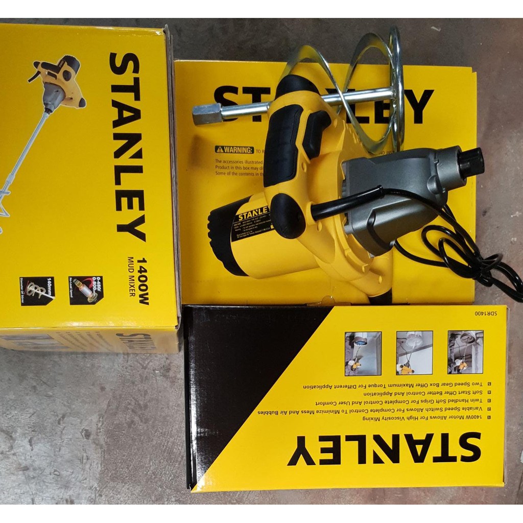 Stanley SDR1400 Mud Mixer Pengaduk Cat Adonan SDR 1400