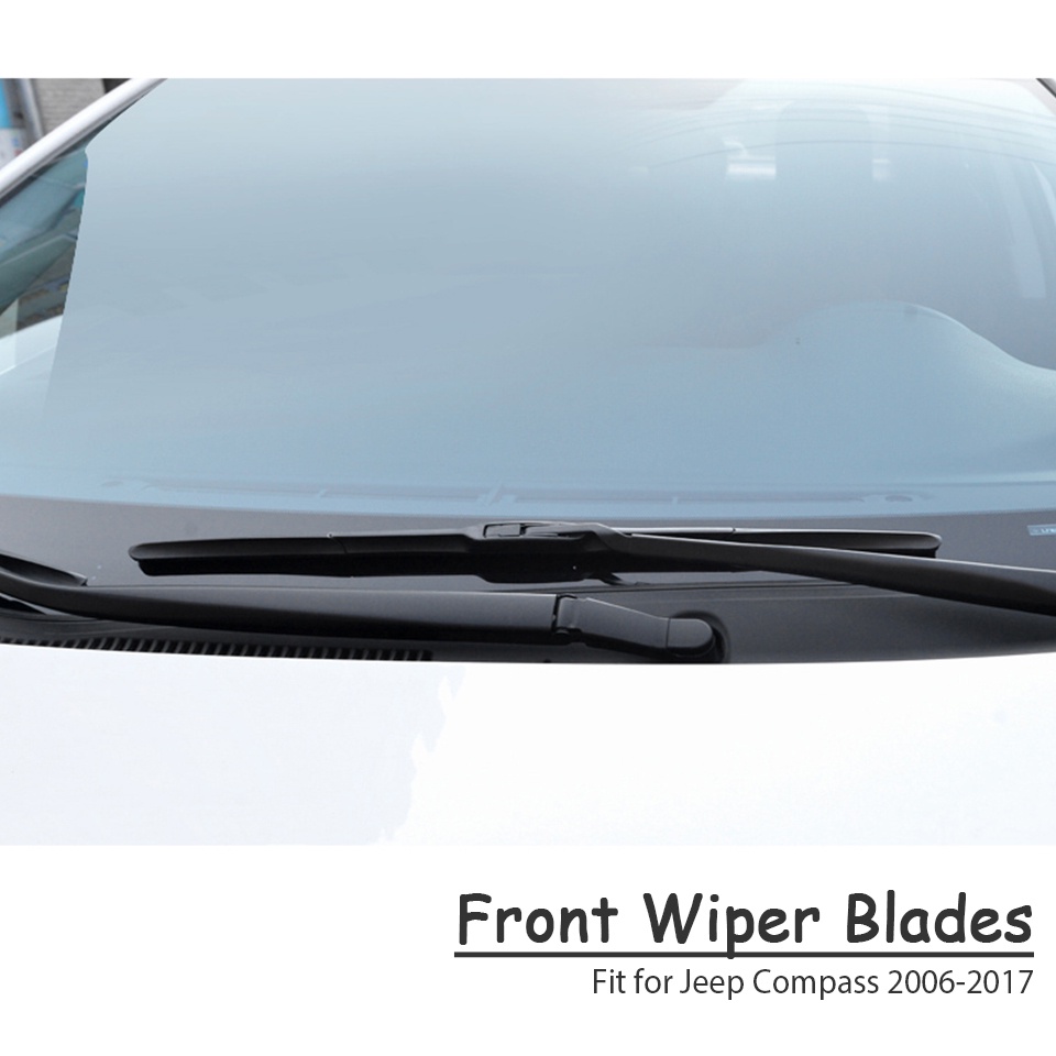 1 Set Karet Wiper Depan Mobil Untuk Jeep Compass MK49 2017 2016-2006