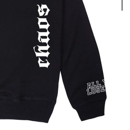 Sweatshirt Crewneck EGTN Bulshit Black Keren Simple Terbaru