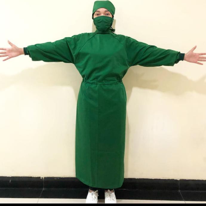 Baju Surgical gown bahan Drill