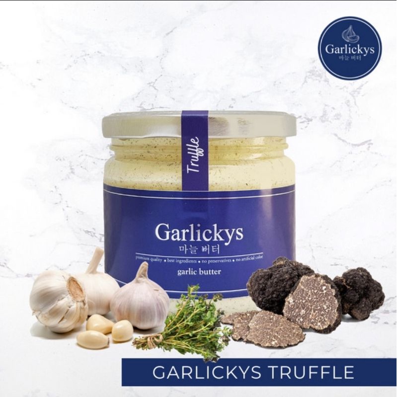 

Garlickys Premium Garlic & Herbs Butter / Premium Truffle & Garlic Butter