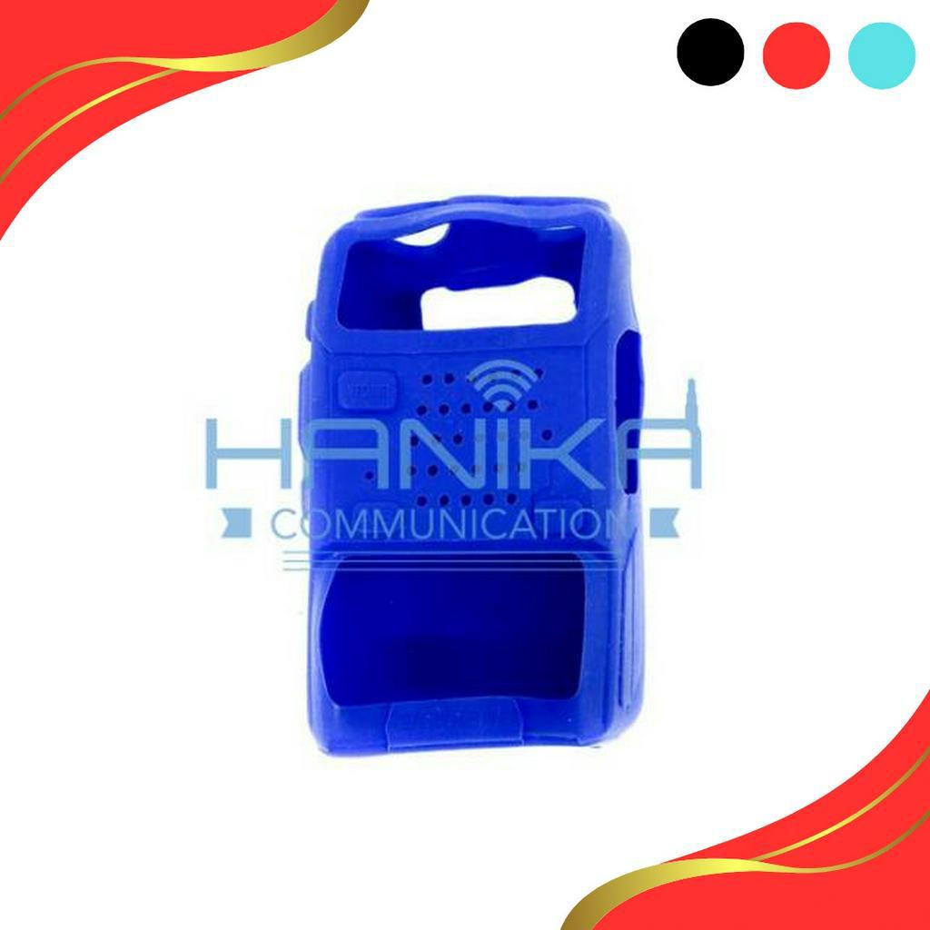PROMO HARI INI Silicon Case HT UV5R Biru Sarung Karet UV5R UV5RA Baofeng Verxion