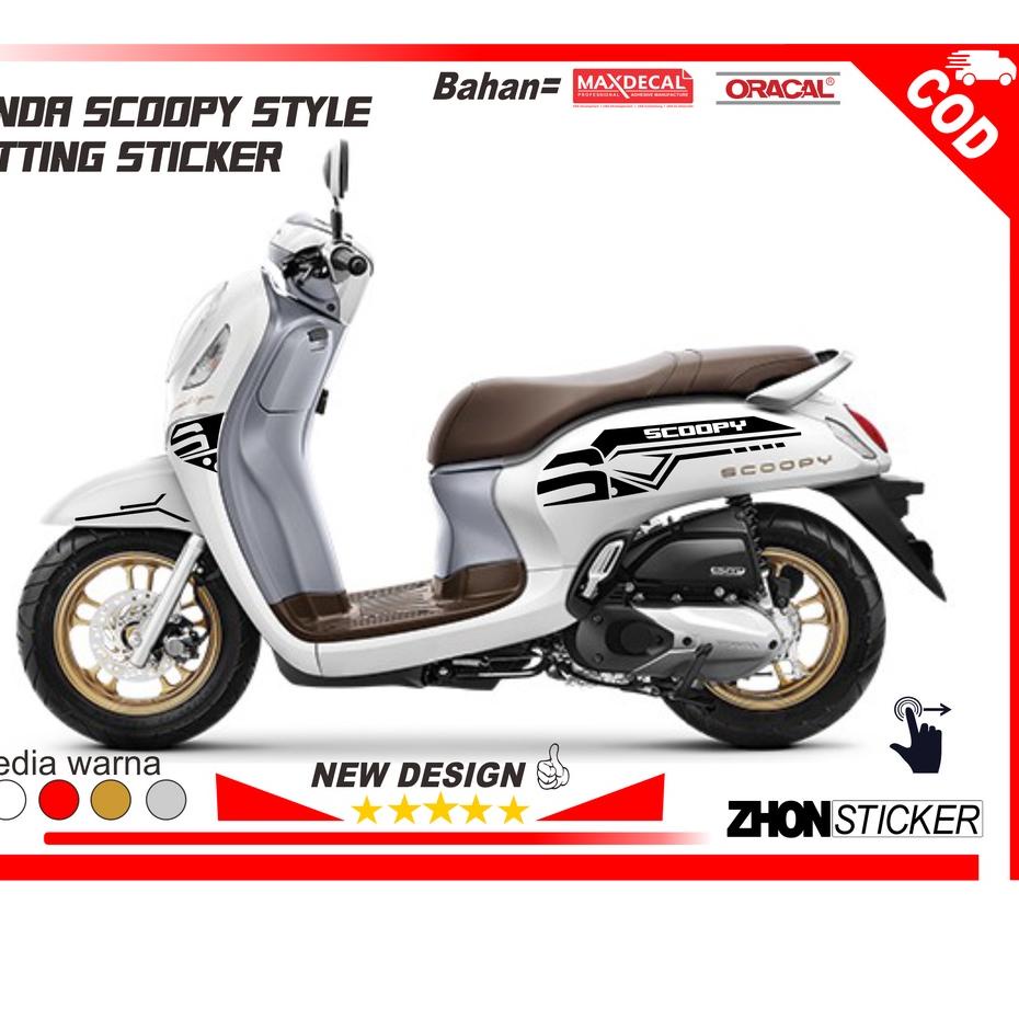 Dijamin Miring harga.. STRIPING CUTTING SCOOPTY NEW 2021 PRESTIGE STYLE STICKER SCOOPY LIS BODY SCOO