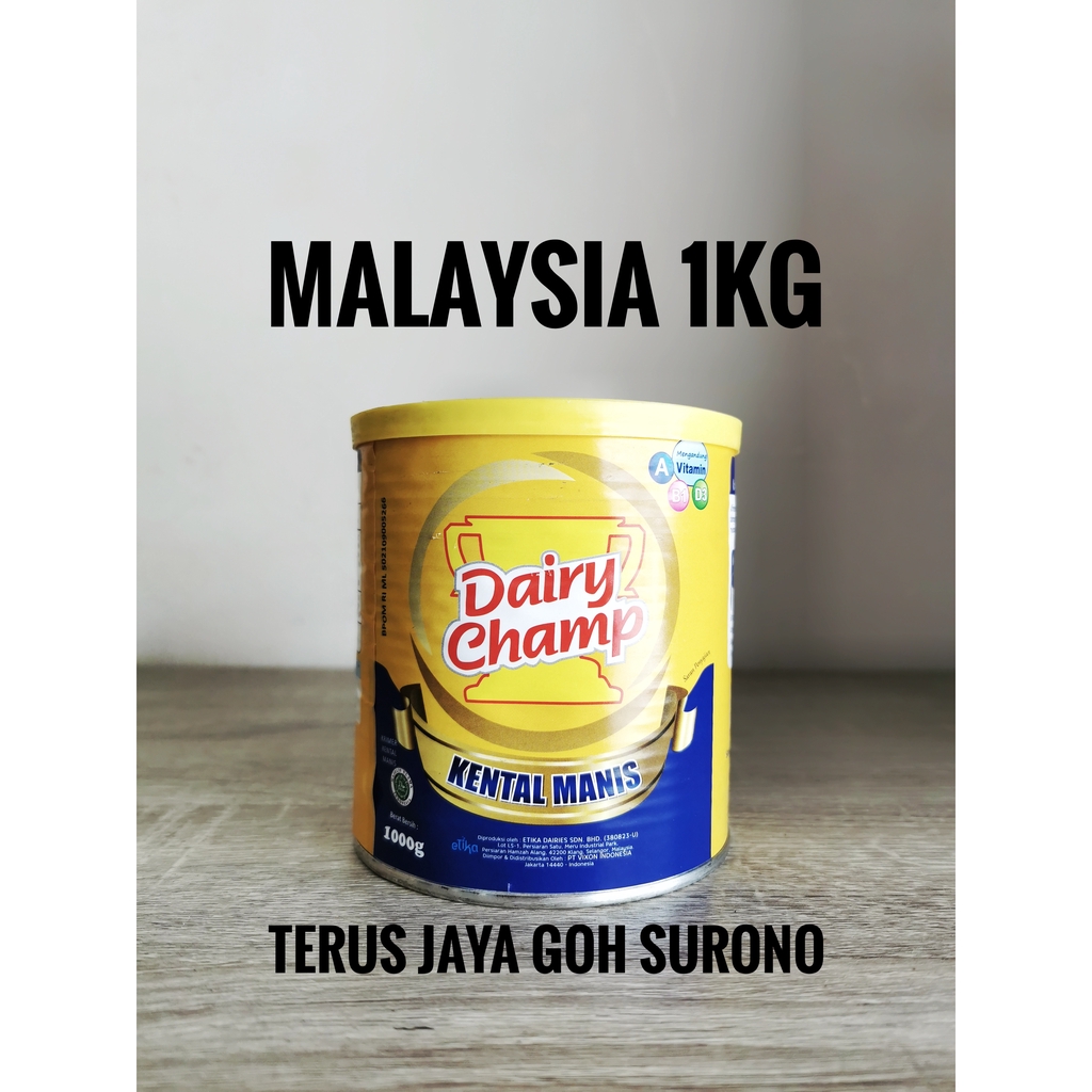 

1kg Dairy Champ Kental Manis Malaysia Susu Kental Manis Asal Malaysia