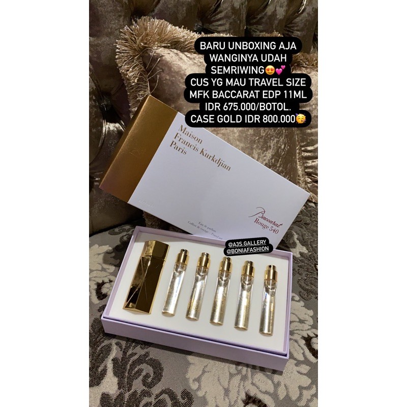 MFK Parfum travel size 11ml Baccarat Rouge 540 EDP