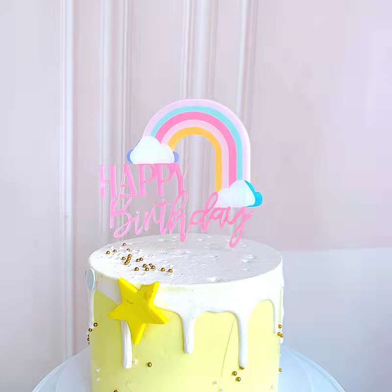 Cake Topper Penghias Kue Ulang Tahun Ultah Tart Happy Birthday 01