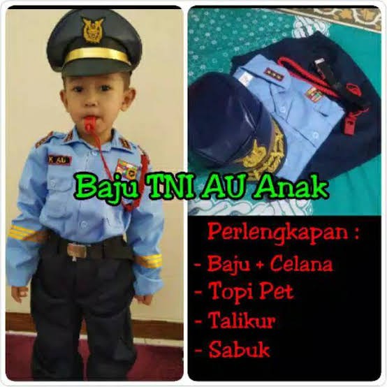BAJU SERAGAM ANAK TNI AU