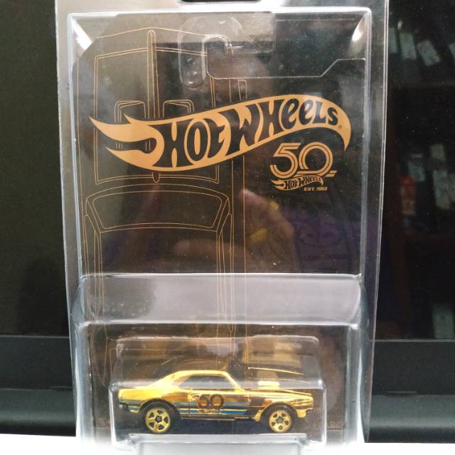 HW Hot Wheels 50th 67 Camaro Black Gold