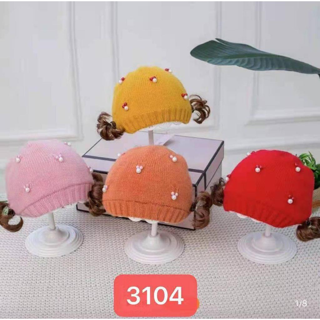 TOPI RAJUT MUTIARA 3104YF / TOPI BAYI / KUPLUK BAYI
