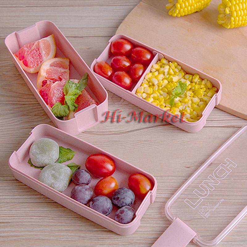 LUNCH BOX 900ml /KOTAK MAKAN SET 3TINGKAT BENTO/BEKAL KOTAK MAKAN