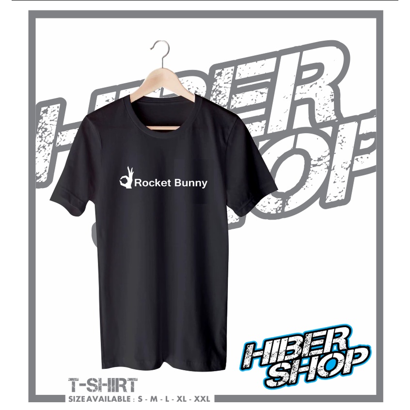 KAOS / MOBIL / T-SHIRT ROCKET BUNNY KAOS ACCESORIES MOBIL MODIFIKASI JDM MURAH - HIBER SHOP