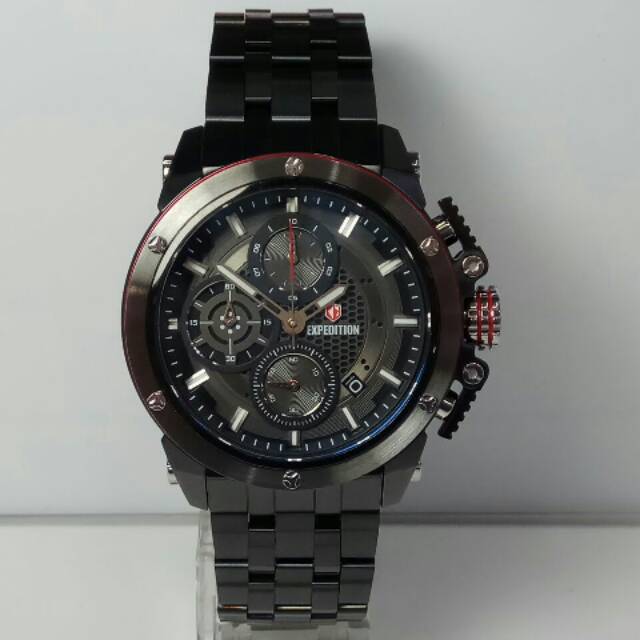 Jam Tangan Expedition e6748 black red
