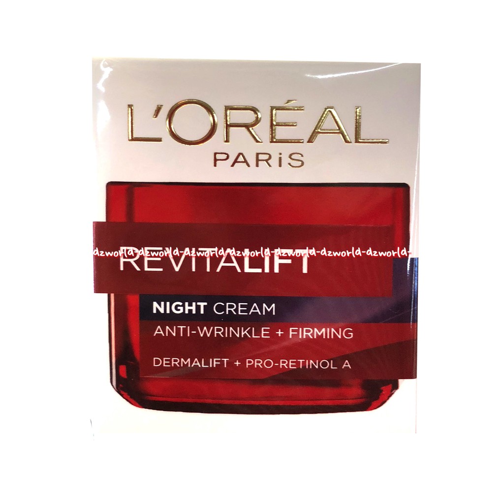 L'oreal Revitalift Night Cream 50ml Anti Aging Loreal Original Krim Malam Loreal