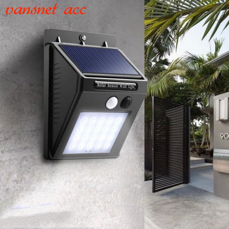 Lampu dinding taman LED solar Cell IP65 Lampu dinding solar Cell 30LED lampu taman sensor gerak