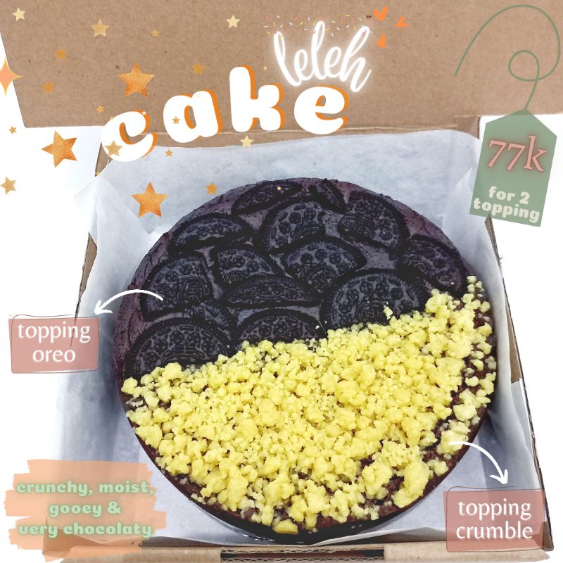 Cake coklat lumer| cokelat cake meleleh | brownies coklat melted fudgy | bolu jadul | giant cookies