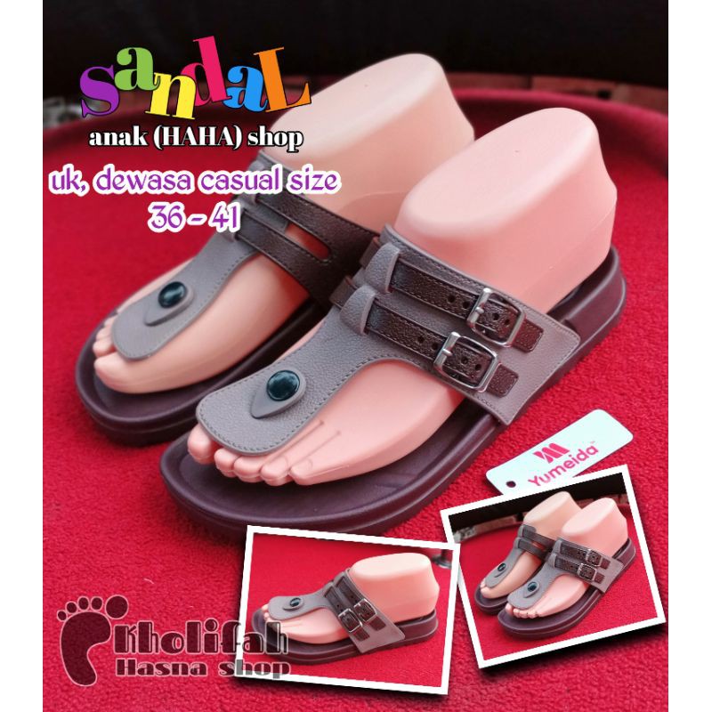 SANDAL JEPIT RESMI UNISEX DEWASA YUMEIDA LD9102L 36 - 41 (6c)