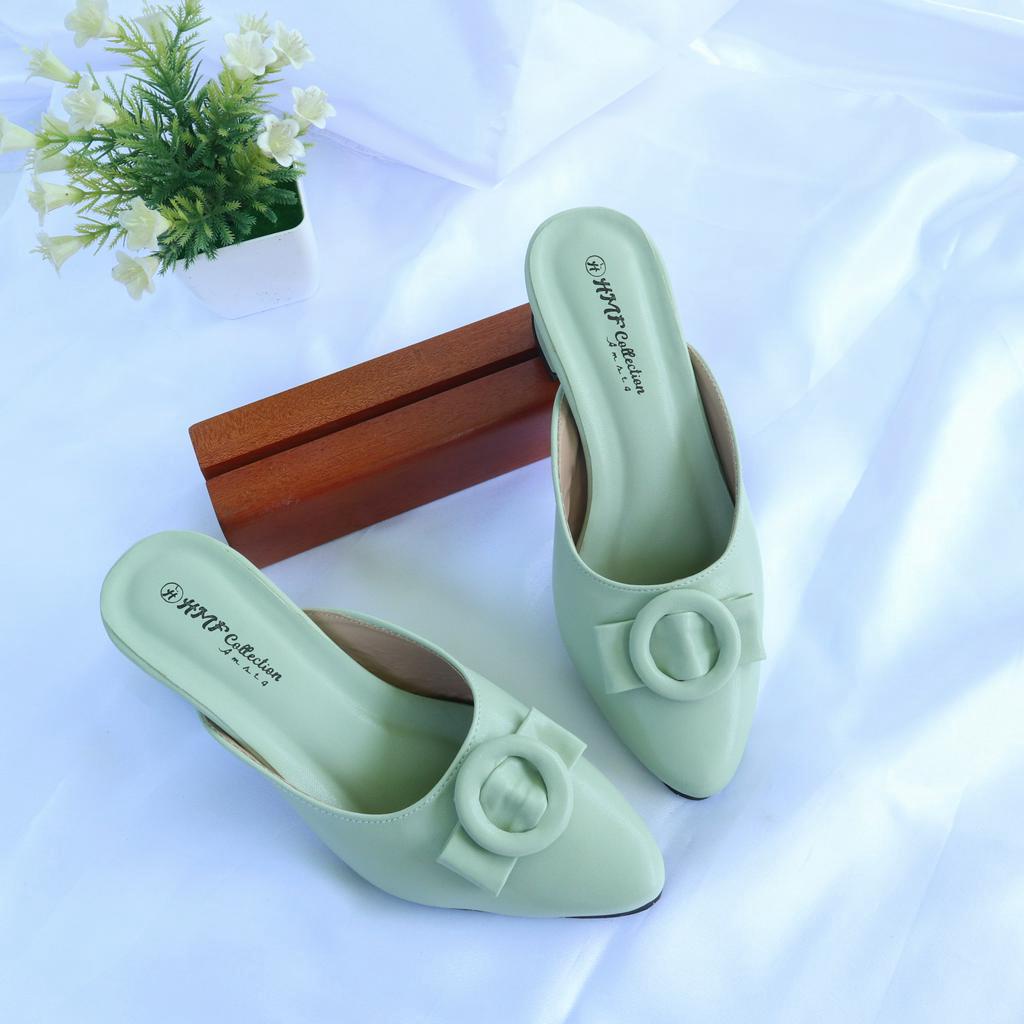 HMF Derniya Heels Mules Wanita RD14