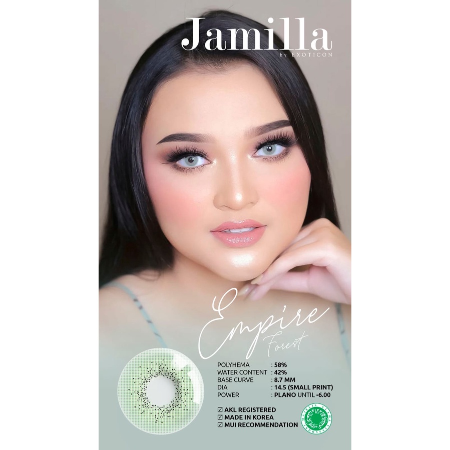 Softlens X2 JAMILLA DIA 14.5mm MINUS (-3.25  s/d -6.00) / softlen/ softlense / emoticon/Lensa  Kontak/BS