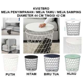 Jual KVISTBRO Meja Penyimpanan / Meja Tamu / Meja Samping, Diameter 44